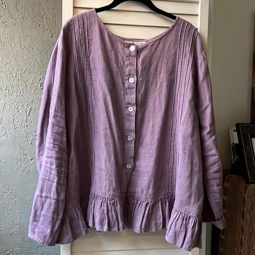 Linen top.
